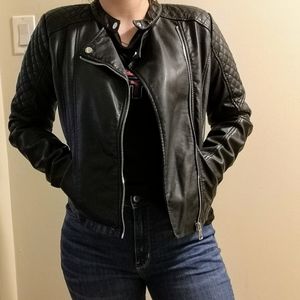 Faux leather jacket
